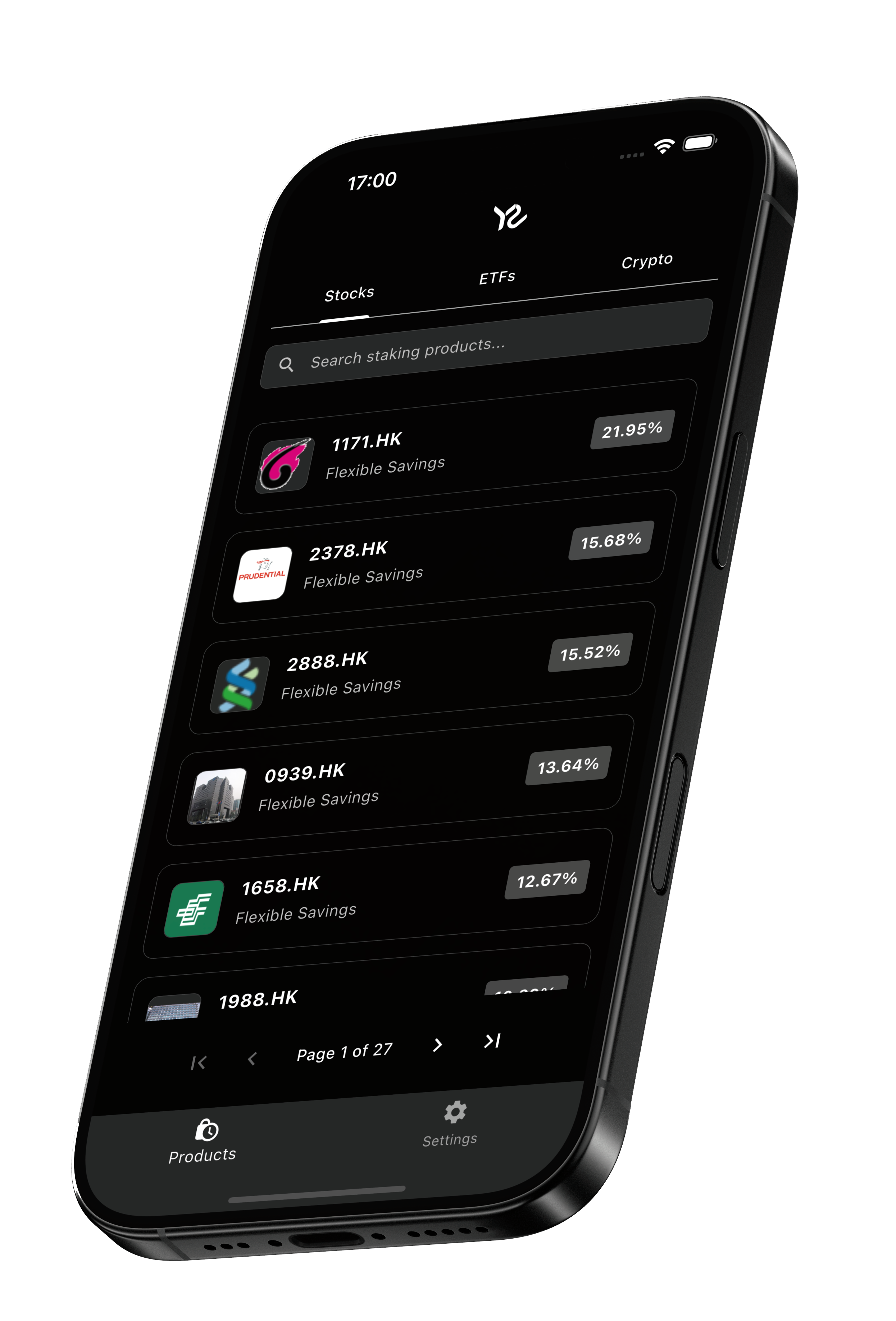 YieldScope App on iPhone