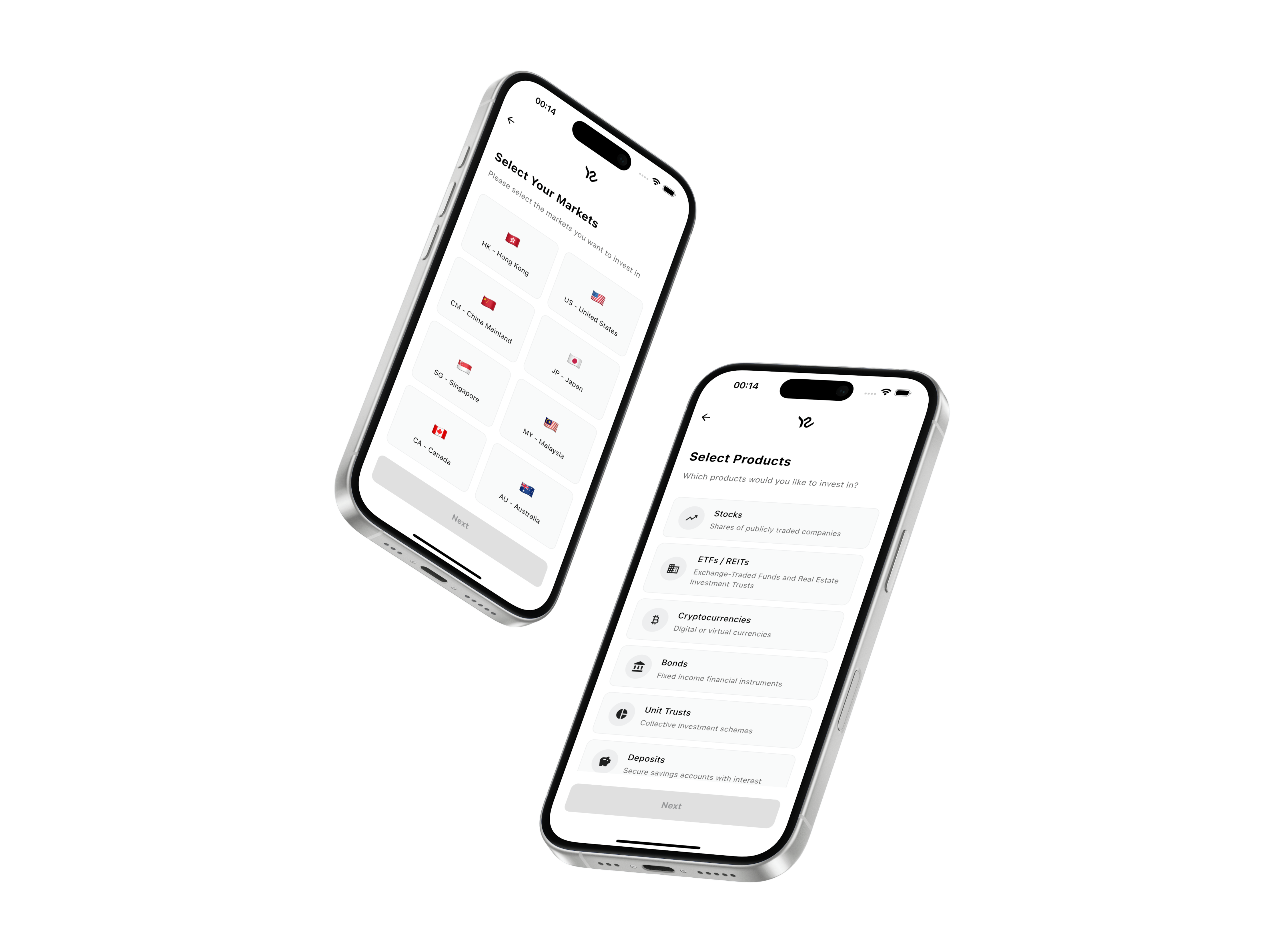 YieldScope KYC Process - Market and Product Selection Light Mode